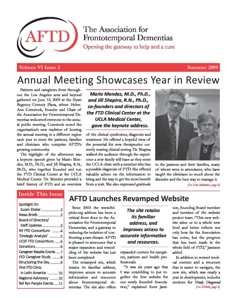 AFTD News Summer 2009