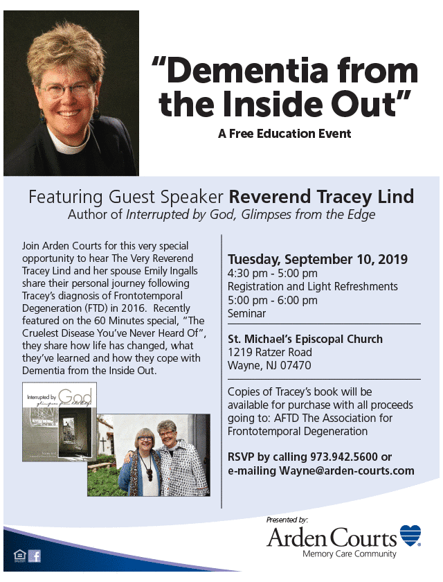 Tracey Lind Dementia from the Inside Out Flyer