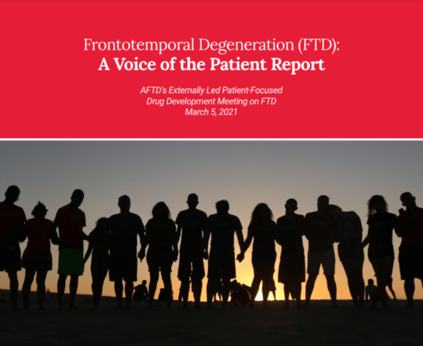 couverture du rapport AFTD voice of the patient report cover image
