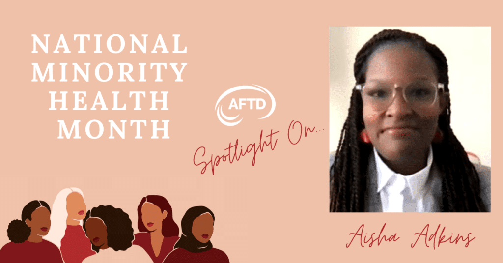 National Minority Health Month Spotlight On Aisha Adkins - WEB FB LI TW - 1