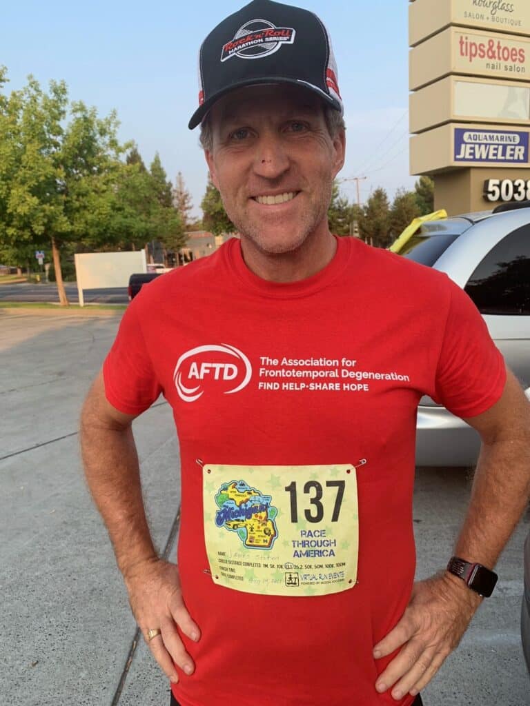 AFTD-Team member James Staten runs to raise FTD Awareness