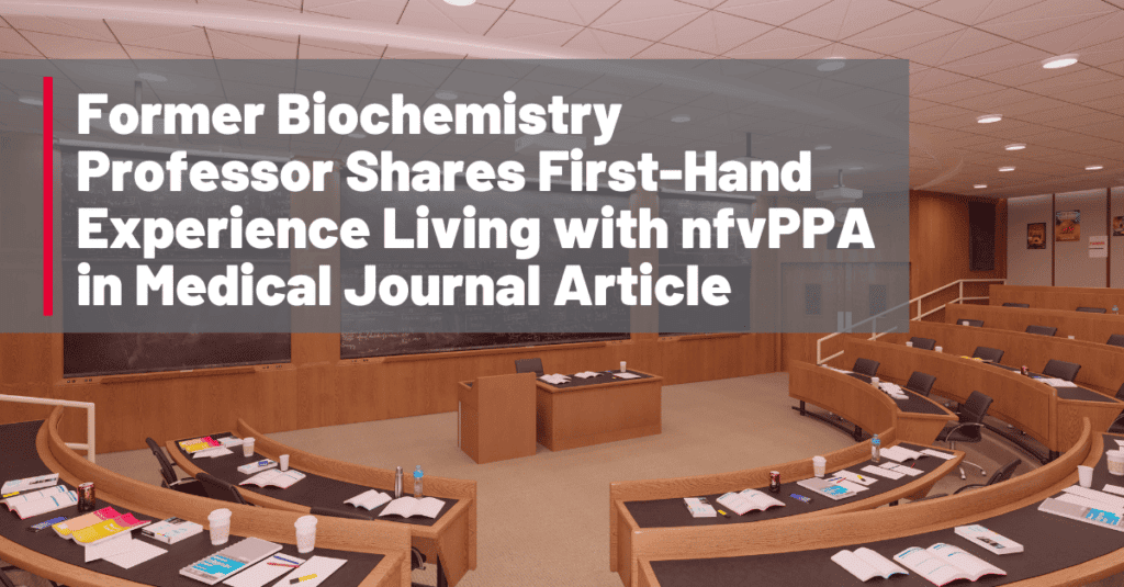 Former biochemistry professor Joanne T. Douglas, PhD, wrote about her experiences with nfvPPA in a recently published research paper.