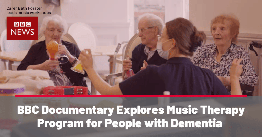 BBC documentary Dementia, Music and Us about music therapy for people with dementia image