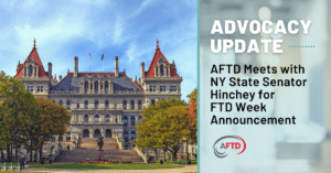 AFTD advocacy update meeting with senator michelle hinchey image
