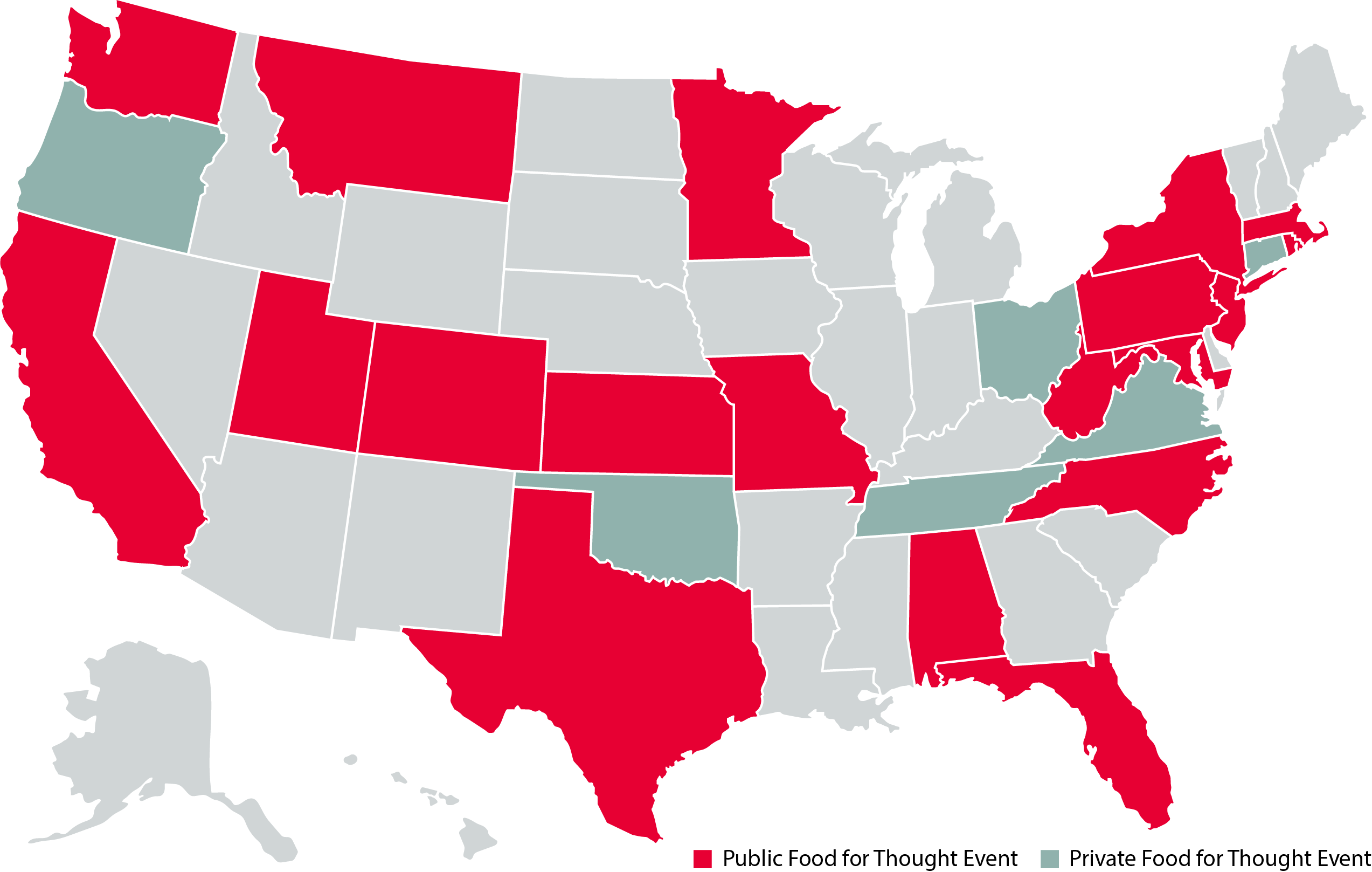 US Map - FFT Events 9.22-3