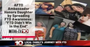 Graphic: AFTD Ambassador Honors Daughter by Spreading FTD Awareness, "FTD Didn't Win in the End"