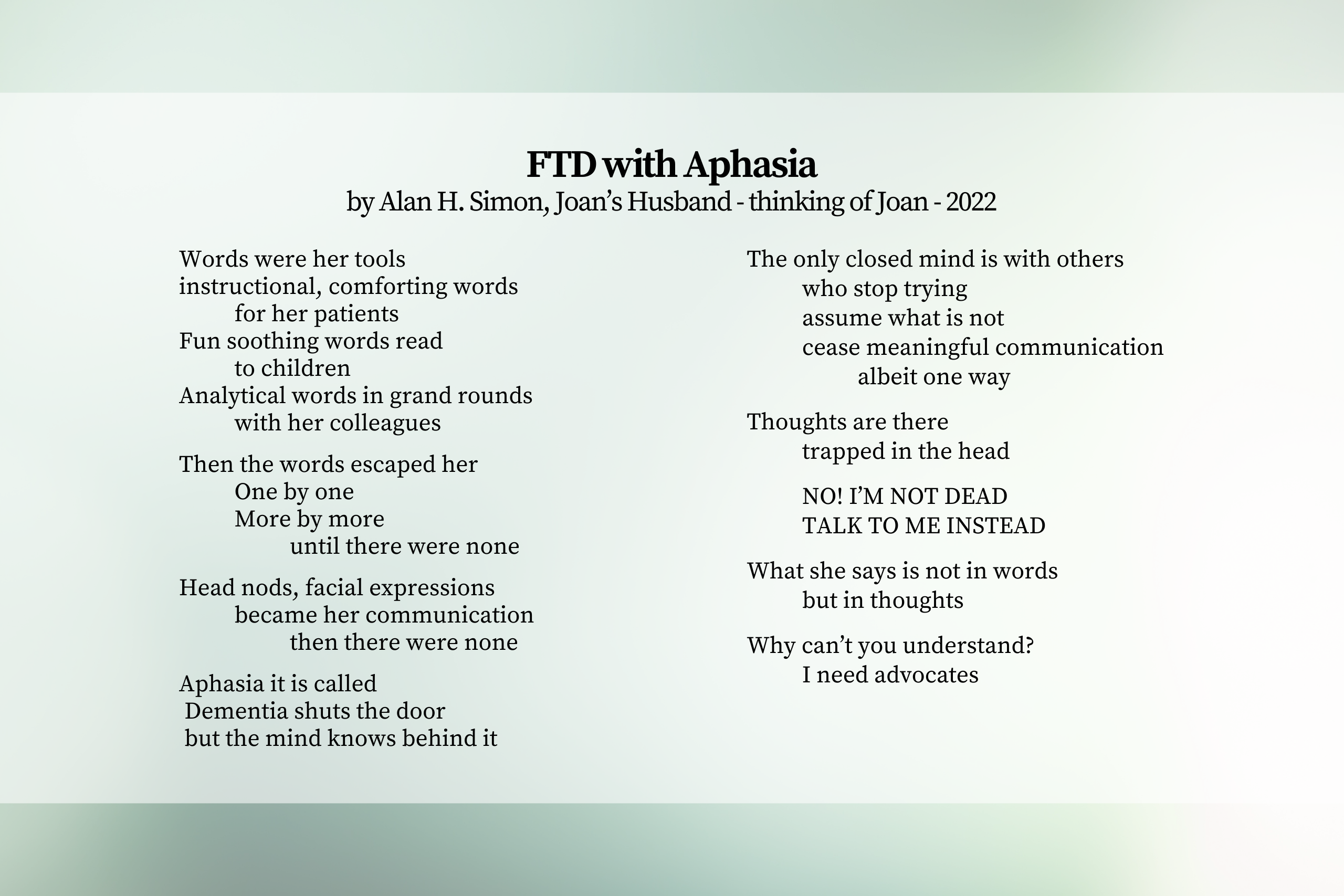 FTD with Aphasia