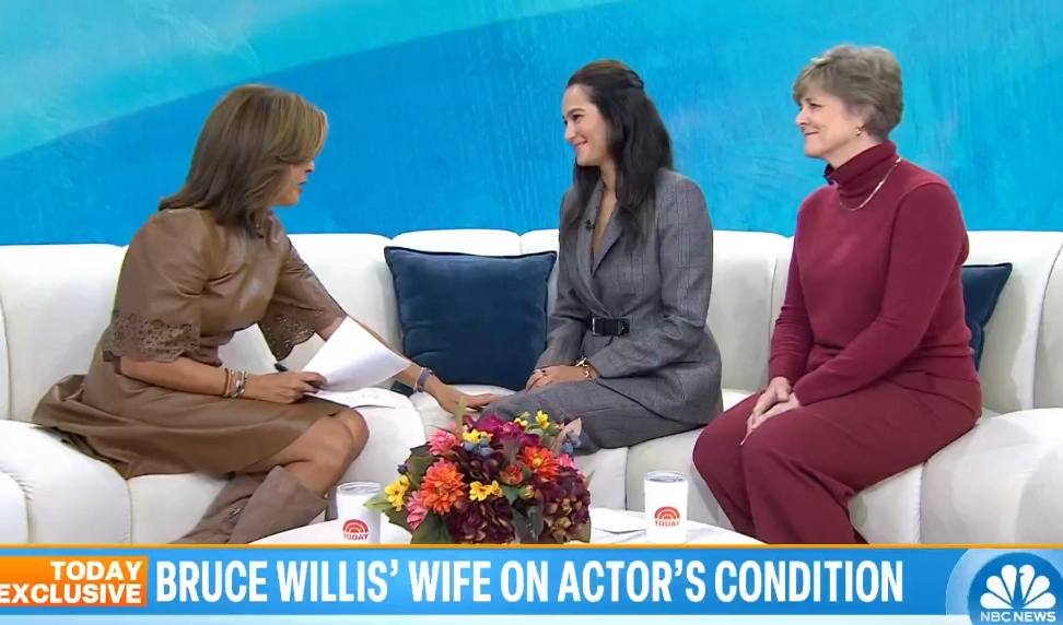 Emma i Susan w programie TODAY Show – zrzut ekranu 1 AFTD CEO Susan Dickinson and Emma Heming Willis joined Hoda Kotb on TODAY in September 2023 to kick off World FTD Awareness Week.