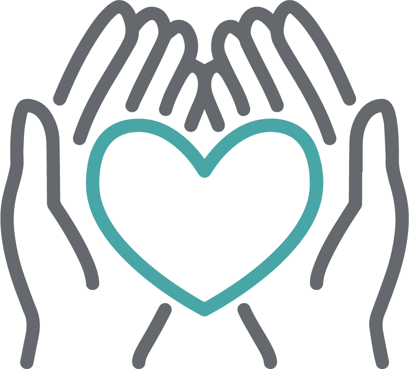 Hand holding heart
