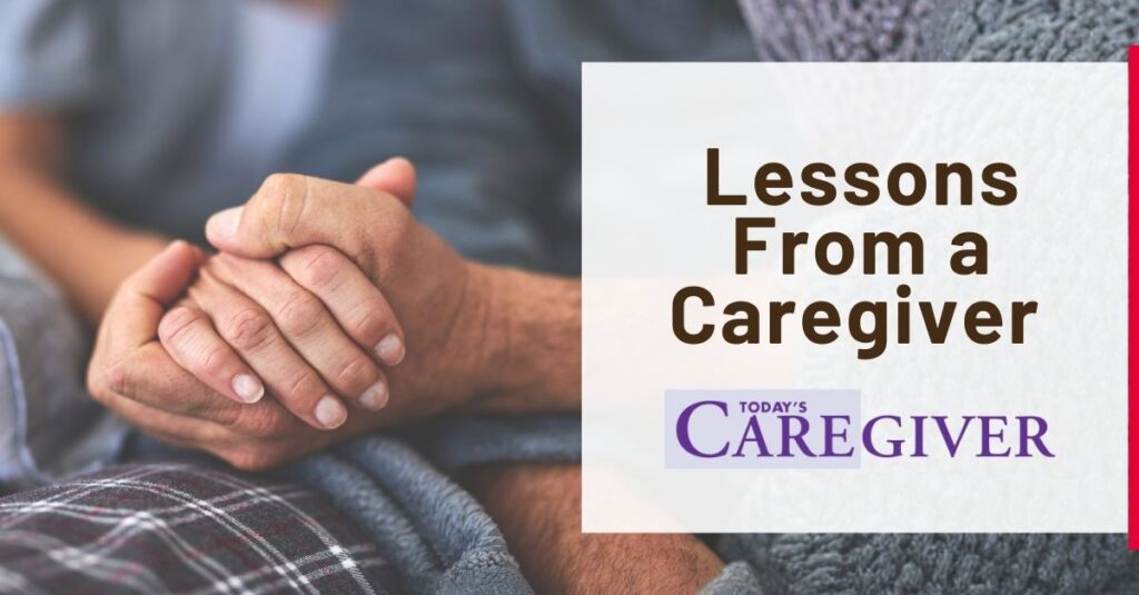 Lessons From a Caregiver - photo of two hands clasped together